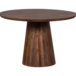 WOOOD Limit Eetkamertafel - Mangohout - Walnoot - 76x130x130