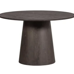 WOOOD Maan Eettafel - MDF - Donkerbruin - 75x120x120