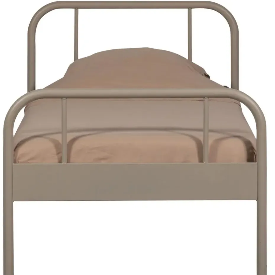 WOOOD Mata 1-Persoonsbed - Metaal - Zand - 90x208x95