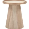 WOOOD Maud Bijzettafel - Hout - Naturel - 50x45x45