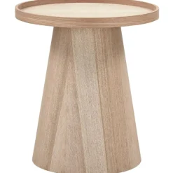 WOOOD Maud Bijzettafel - Hout - Naturel - 50x45x45