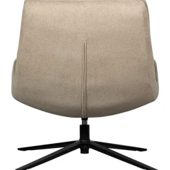 WOOOD Maudi Draaifauteuil - Polyester - Naturel - 84x74x86