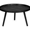 WOOOD Mesa Bijzettafel L - Hout - Zwart - 34xØ60