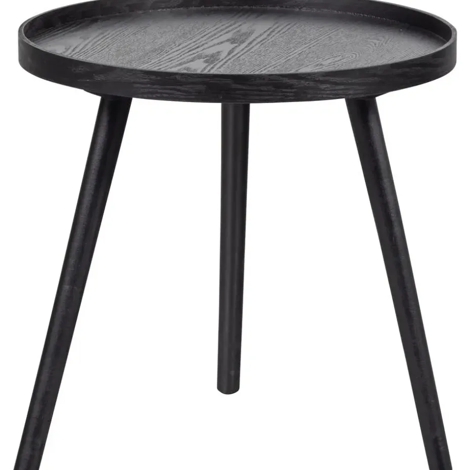 WOOOD Mesa Bijzettafel M - Hout - Zwart - 45x45x45