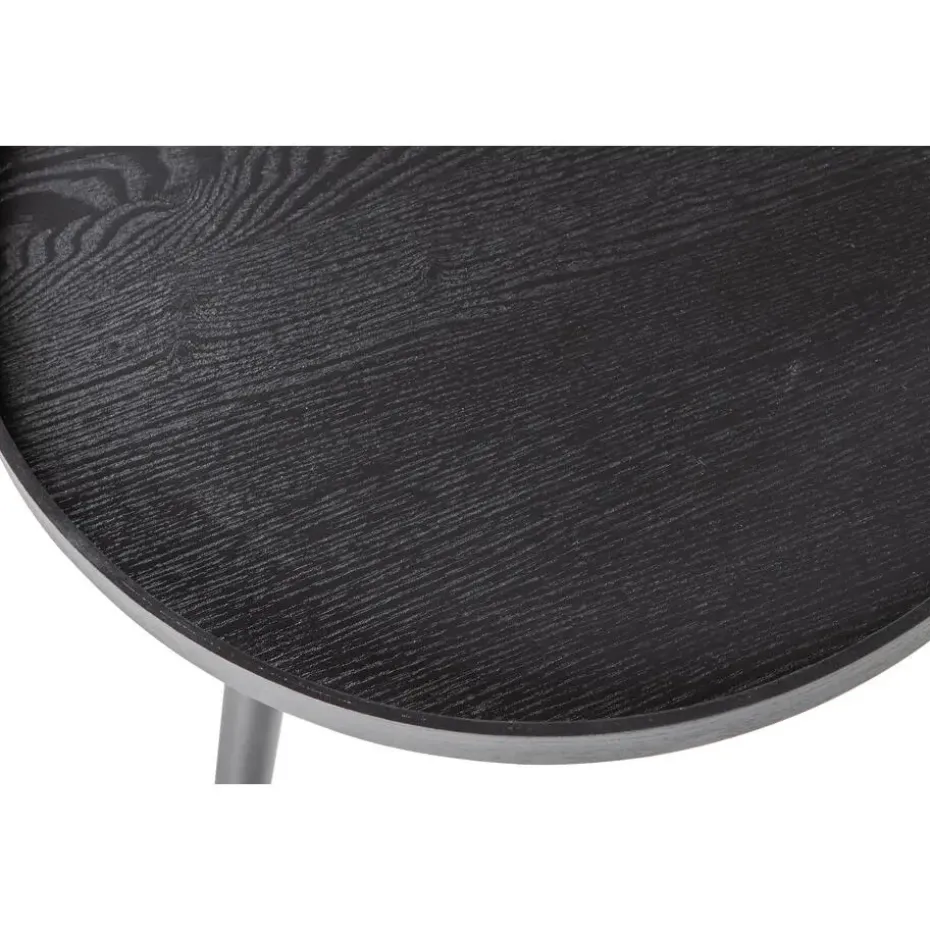 WOOOD Mesa Bijzettafel M - Hout - Zwart - 45x45x45