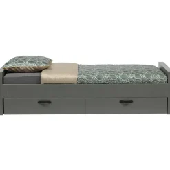 WOOOD Morris Bed Excl Lade - Grenen - Leem - 214x53x95