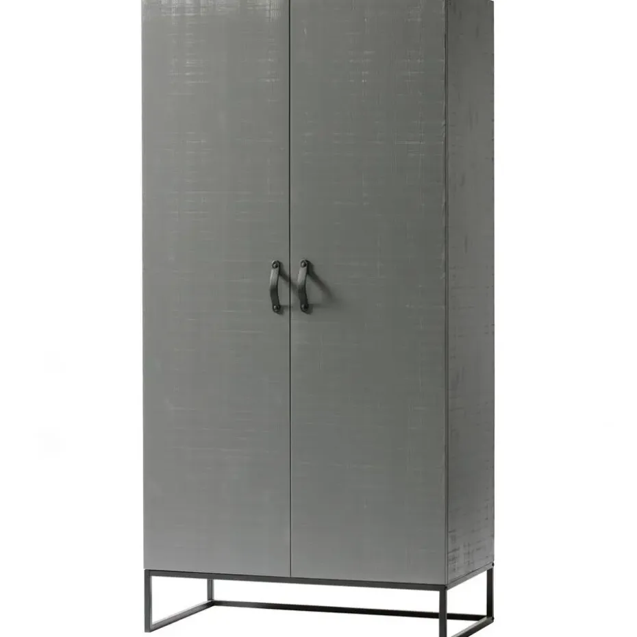 WOOOD Morris Kast - Grenen - Leem - 195x100x53