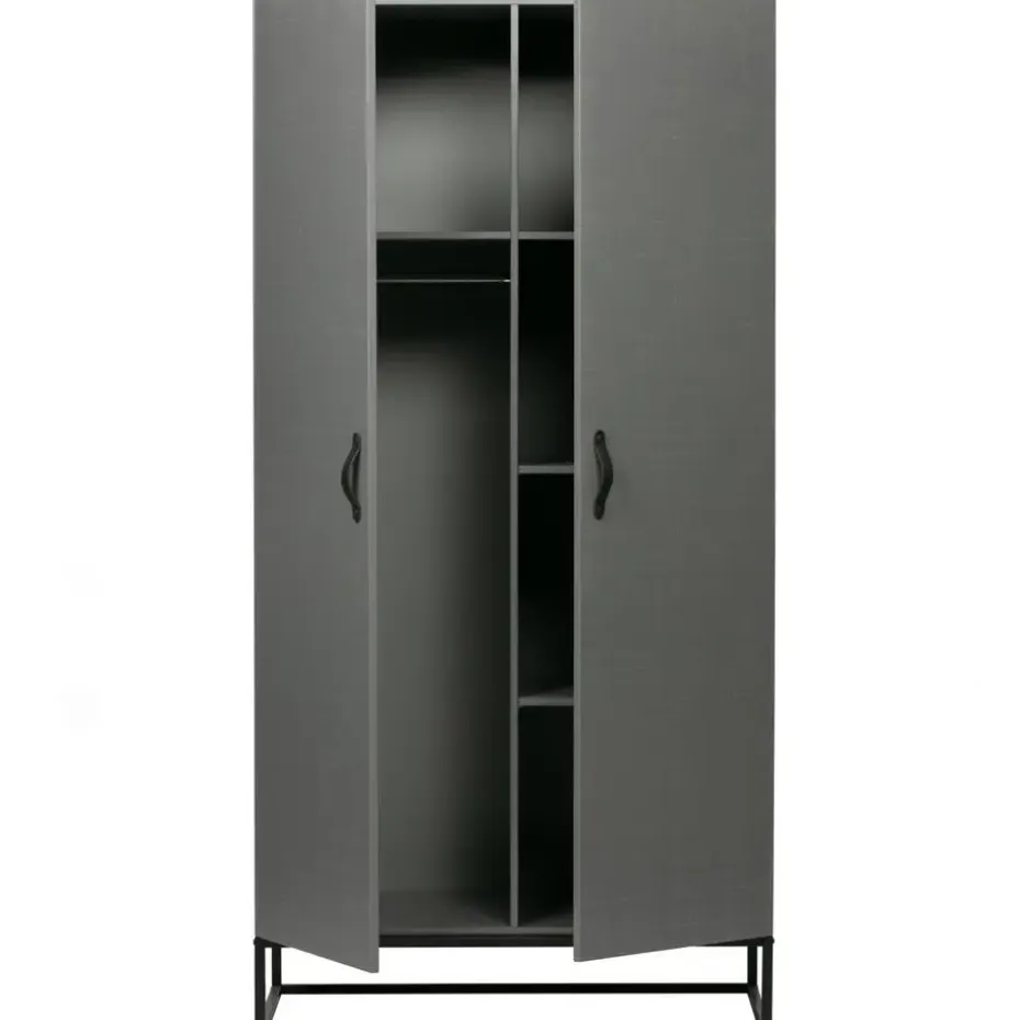 WOOOD Morris Kast - Grenen - Leem - 195x100x53