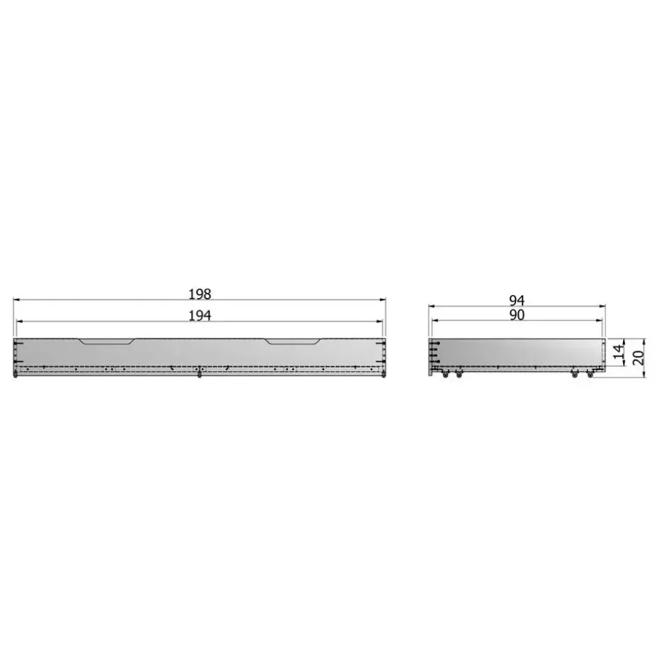 WOOOD Nikki Bedbank Incl Bedlade/Lattenrol - Grenen - Wit - 73x208x100