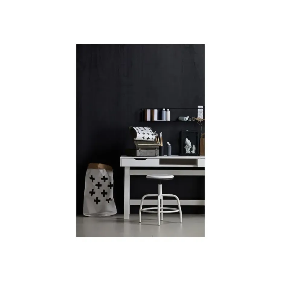 WOOOD Nikki Bureau - Grenenhout - Wit - 75x140x62