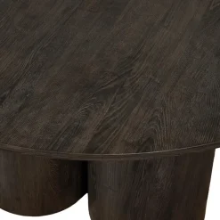 WOOOD Oona Eettafel - MDF - Donkerbruin - 75x140x140