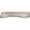 WOOOD Polly Bank Links- Polyester - Zand - 71x353x150/245