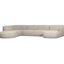 WOOOD Polly Bank Links- Polyester - Zand - 71x353x150/245