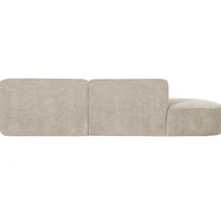 WOOOD Polly Chaise Longue - Polyester - Zand - 71x258x105/150