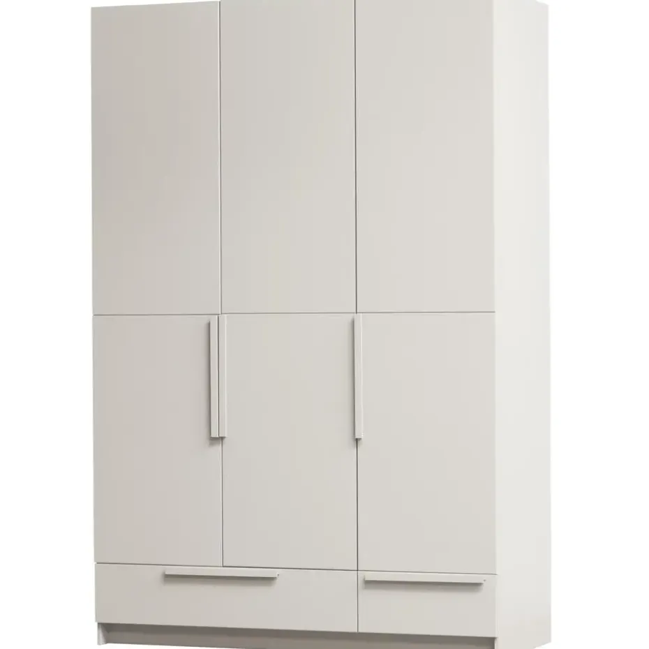 WOOOD Pure 3-deurs Hang/Legkast Splitdeur - Grenen - Dust - 215x142x60