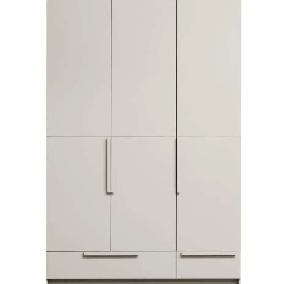 WOOOD Pure 3-deurs Hang/Legkast Splitdeur - Grenen - Dust - 215x142x60