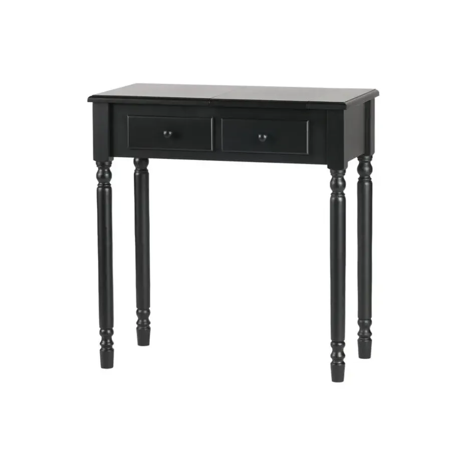 WOOOD Romy Hal/kaptafel - Hout - Zwart - 78x75x38