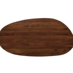WOOOD Roundly Eetkamertafel - Mangohout - Walnoot - 76x200x100