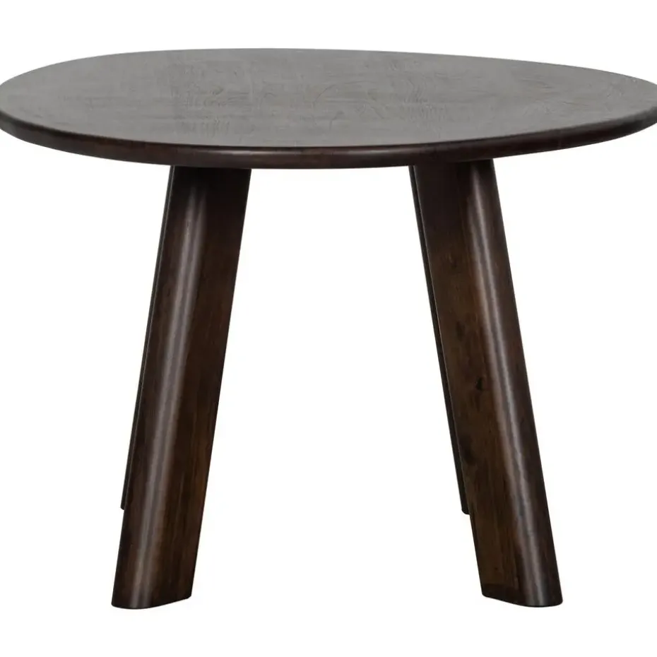 WOOOD Roundly Eetkamertafel - Mangohout - Walnoot - 76x160x110