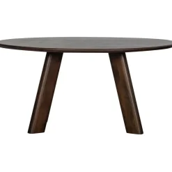 WOOOD Roundly Eetkamertafel - Mangohout - Walnoot - 76x160x110