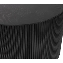WOOOD Sanne Bijzettafel - Mdf - Zwart - 40x60x60
