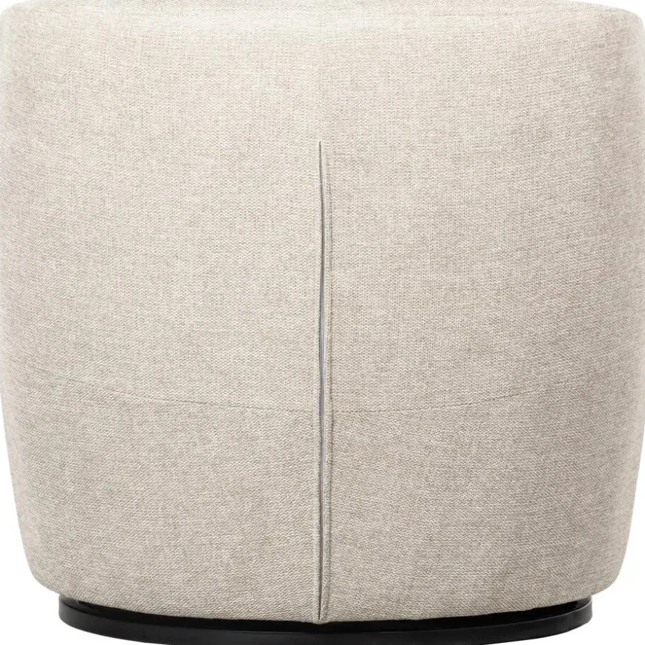 WOOOD Serra Draaifauteuil - Polyester - Off White - 68x70x77
