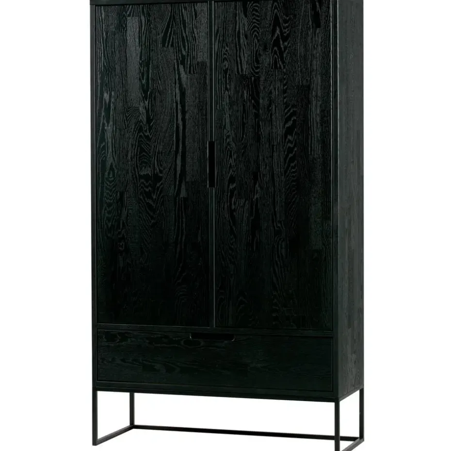 WOOOD Silas 2-Deurs Kast - Essen - Blacknight - 149x85x35