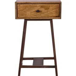 WOOOD Skybox Sidetable - Hout/Metaal - Naturel - 70x45x30