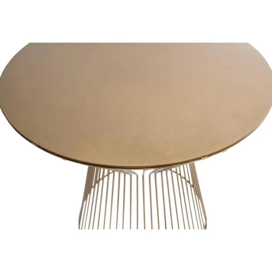 WOOOD Suus Bijzettafel - Metaal - Goud - 46xØ35