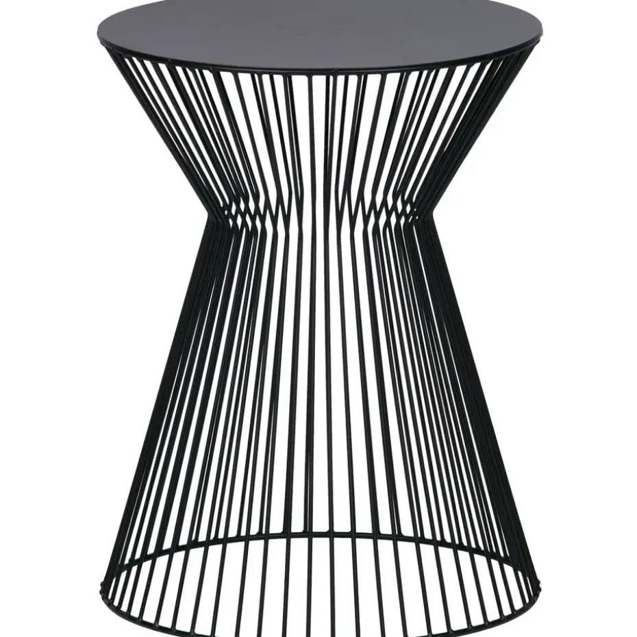 WOOOD Suus Bijzettafel - Metaal - Zwart - 46x Ø35