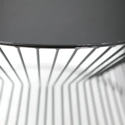 WOOOD Suus Bijzettafel - Metaal - Zwart - 46x Ø35