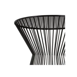 WOOOD Suus Bijzettafel - Metaal - Zwart - 46x Ø35