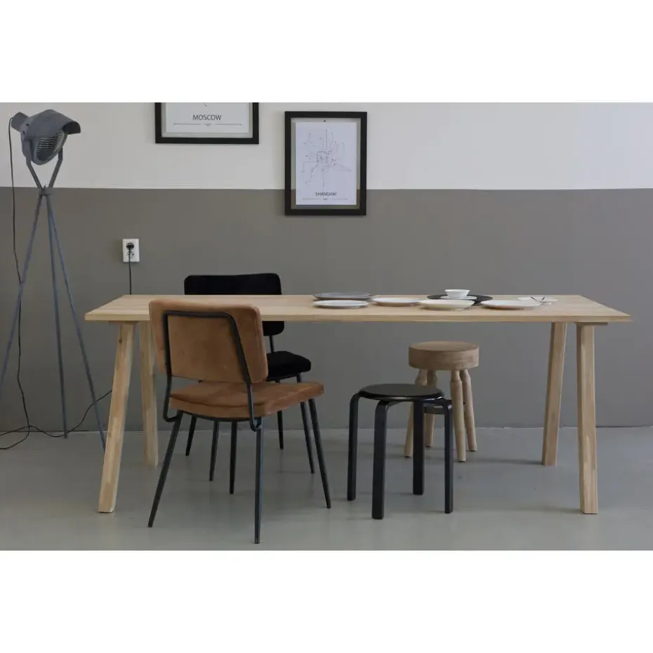 WOOOD Tablo A poot - Eiken - Transparant - Set van 2