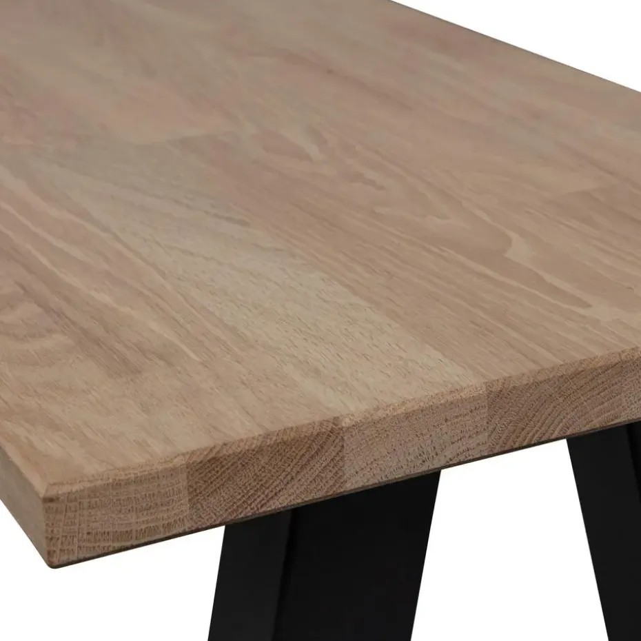 WOOOD Tablo Eetkamerbankje - Eiken - Naturel - 46x160x35