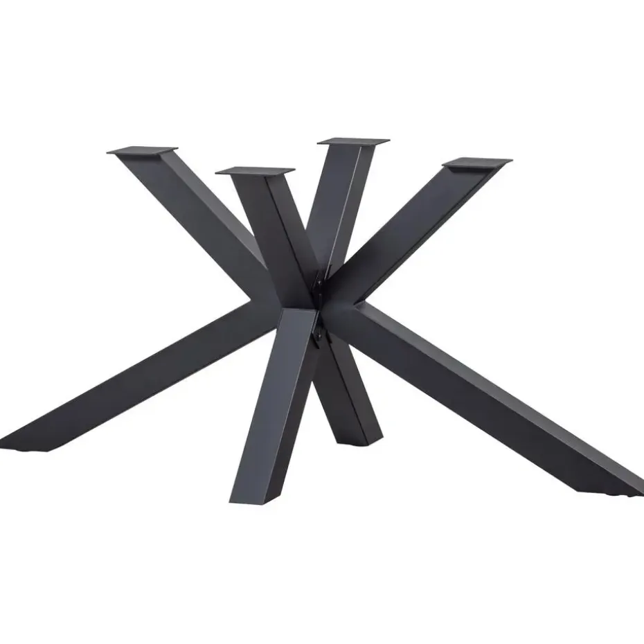 WOOOD Tablo Kruispoot - Metaal - Zwart - 72x159x77