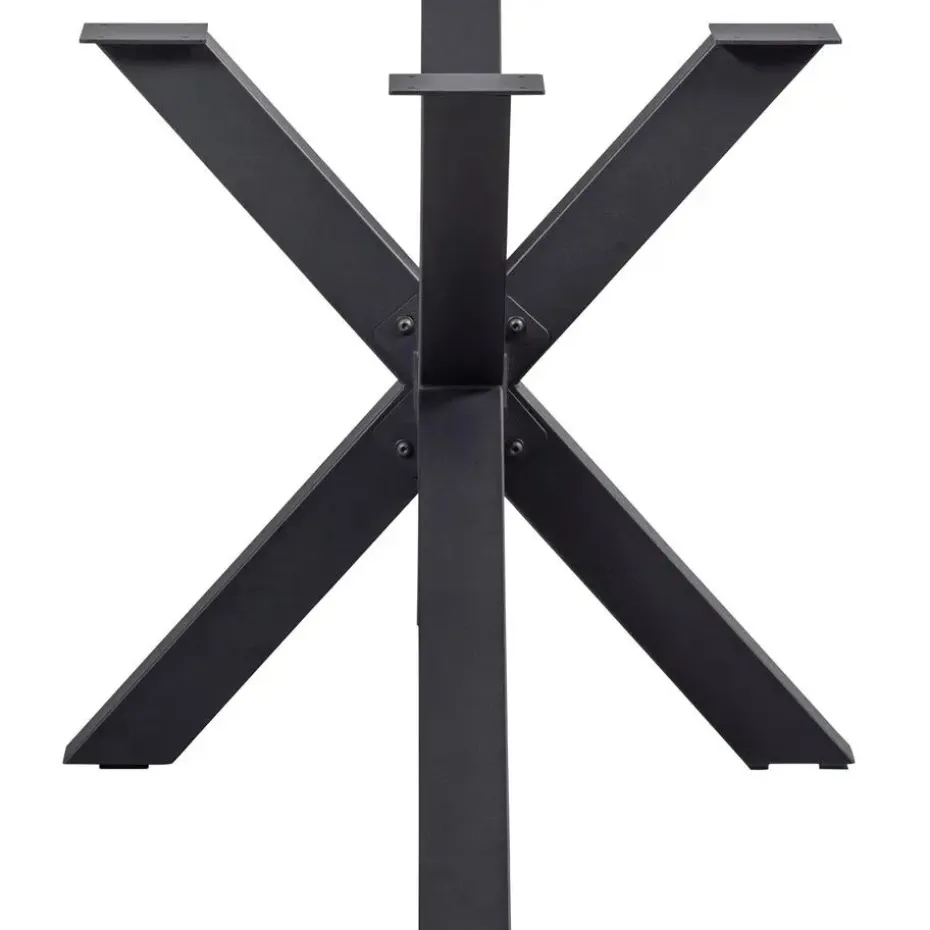 WOOOD Tablo Kruispoot - Metaal - Zwart - 72x159x77