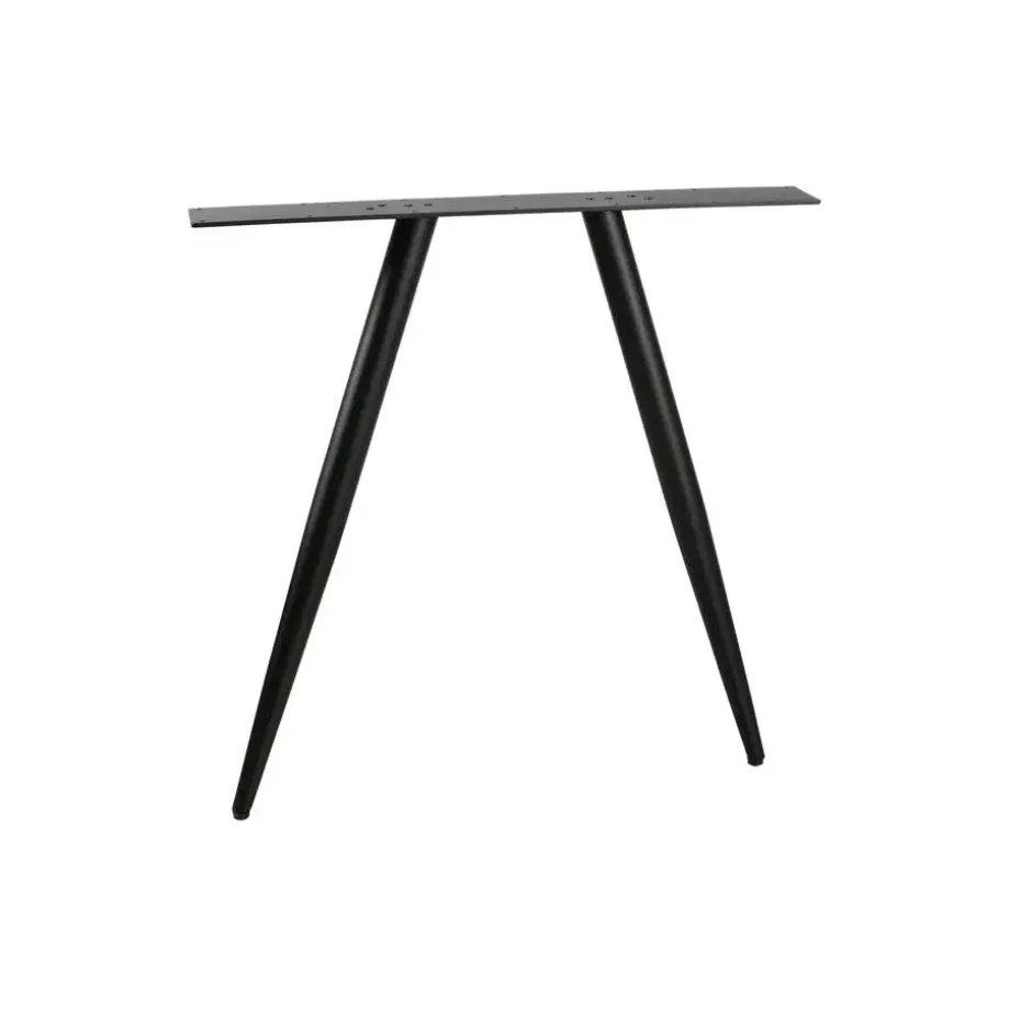WOOOD Tablo Ovaal Tafelblad Incl. 2-Standen Poot - Grijs -74,4x220x90