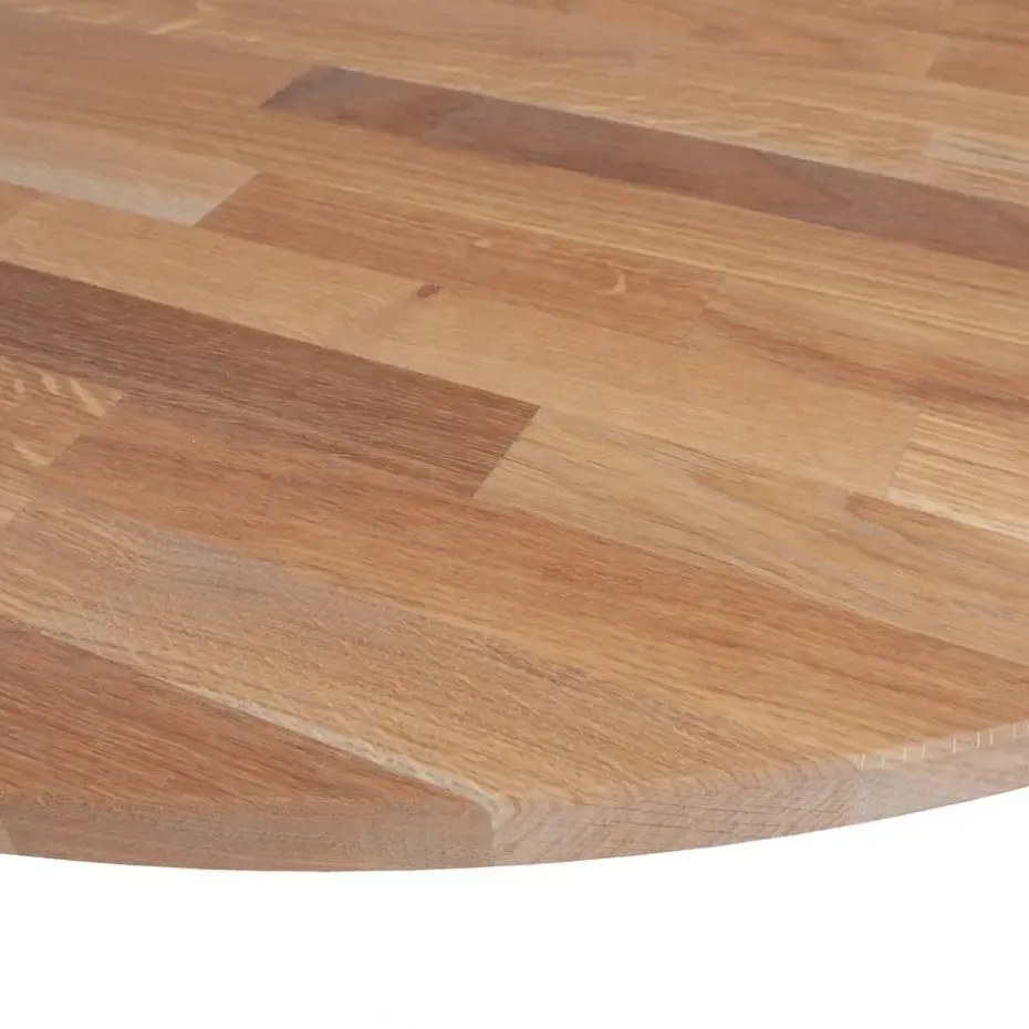 WOOOD Tablo Rond Tafelblad Incl. 2-Standen Poot Conisch - 74,4x120x120