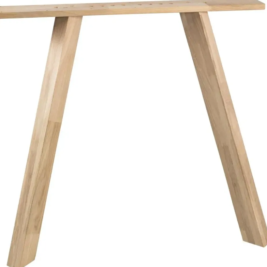 WOOOD Tablo 3-Standen Poot Vierkant Kd - Eiken - set van 2 - 79x72x10