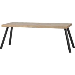 WOOOD Tablo Tafel Visgraat met 2-standen Poot - Mango - 75x180x90