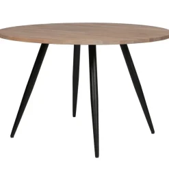 WOOOD Tablo Tafelblad Rond - Eiken - Grijze Olie - 2,4x120x120