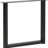 WOOOD Tablo U-Poot/Maastricht 1 Stuk - Metaal - Zwart - 72x79x10