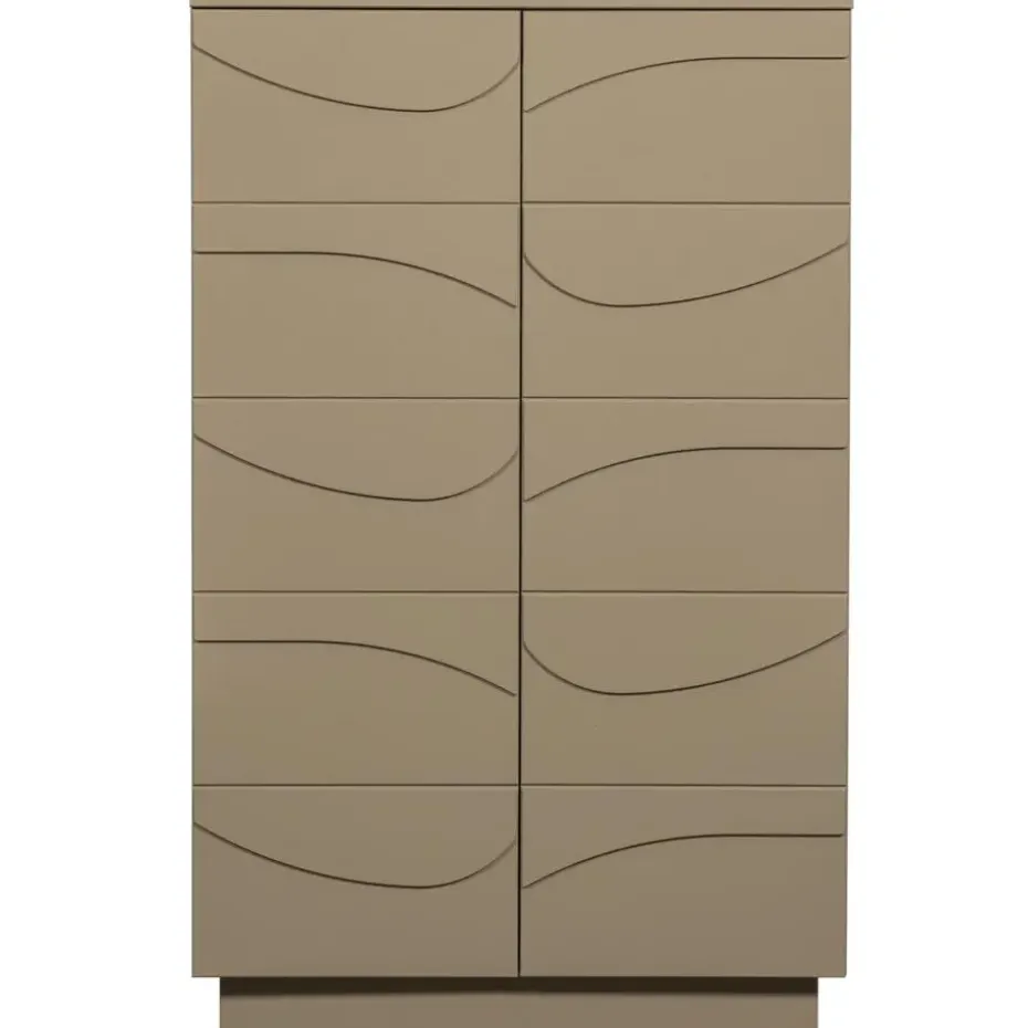WOOOD Teo Kast - Grenenhout - Mud - 116x72x35