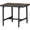 WOOOD Turn Around Bijzettafel - Hout/Metaal - Zwart - 40x50x44