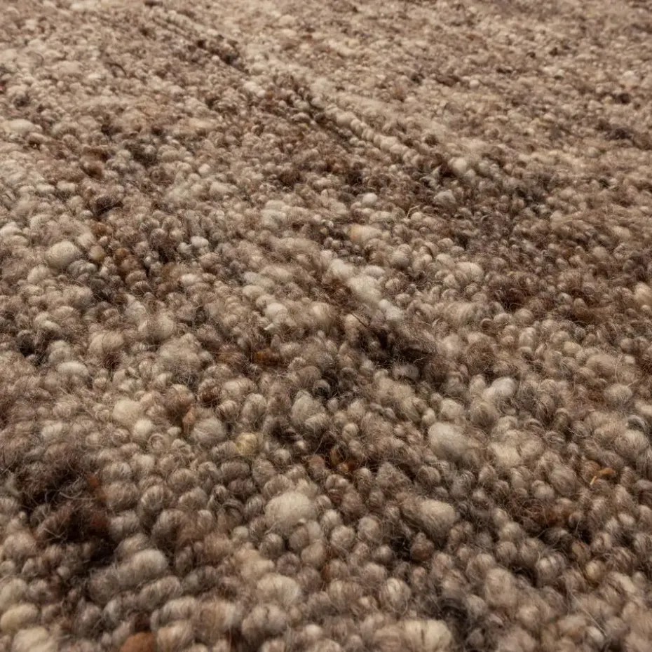 WOOOD vloerkleed Efia - Wol - Bruin Melange - 170x240 cm