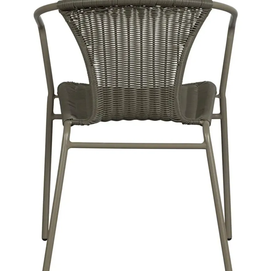 WOOOD Weston Stoelen Buiten - Rattan/Metaal - Jungle - Set van 4