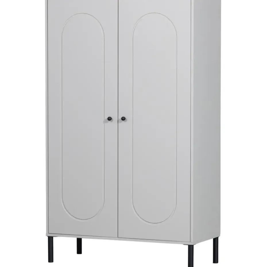 WOOOD Xina Lage Kast - Grenen - Wolkengrijs - 149x90x40