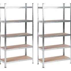 XITTA - Stellingkast set van 2 - Zilver - Staal