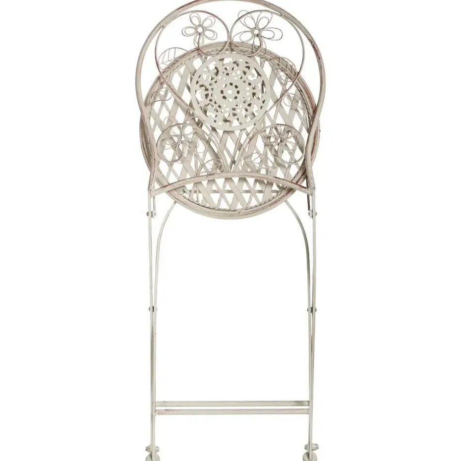 YAVIZA - Set van 2 tuinstoelen - Lichtbeige - IJzer