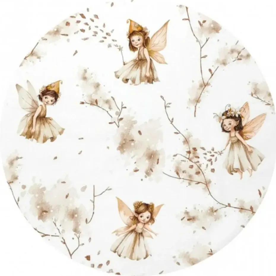 Zavelo Peuter Dekbedovertrek Fairy Beige 120 x 150 cm
